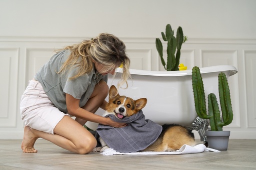 Baño clásico para mascota pequeña