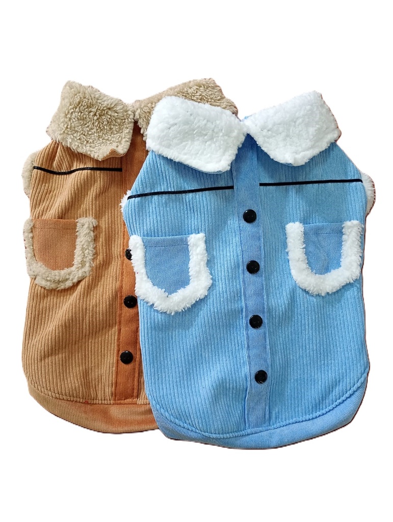 [PH-ROP0007] CASACA CORDUROY CARNERO CON BOLSILLOS TALLA 5