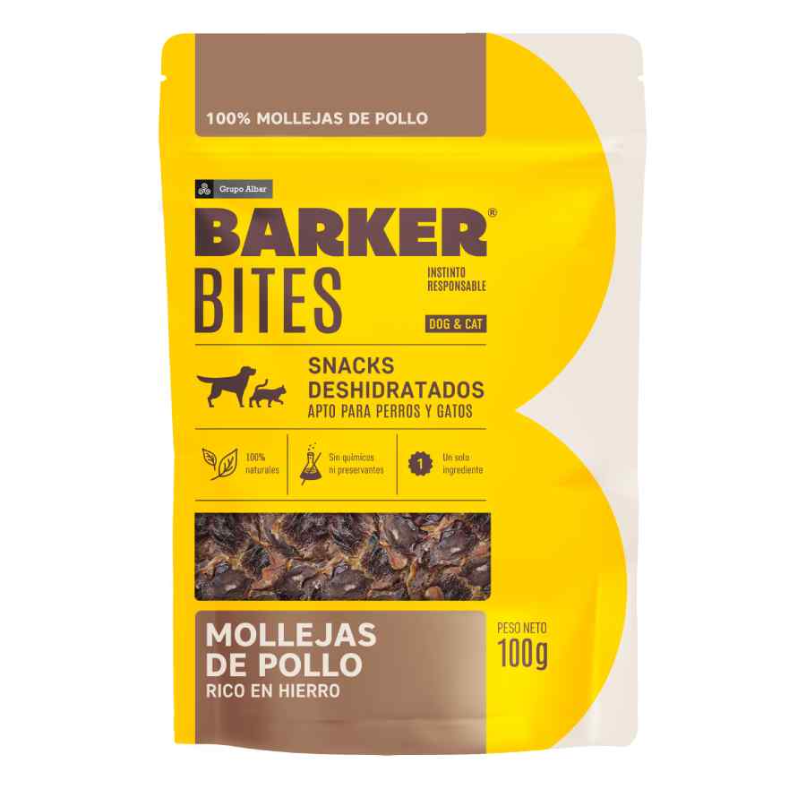 BARKER BITES MOLLEJAS DE POLLO
