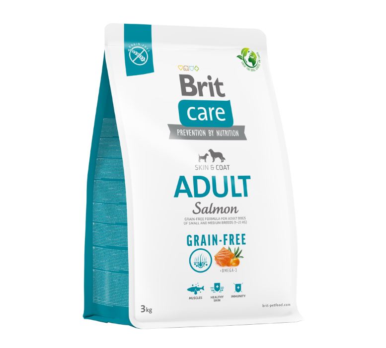 BRIT CARE DOG GRAIN-FREE ADULT SALMON 3 KG