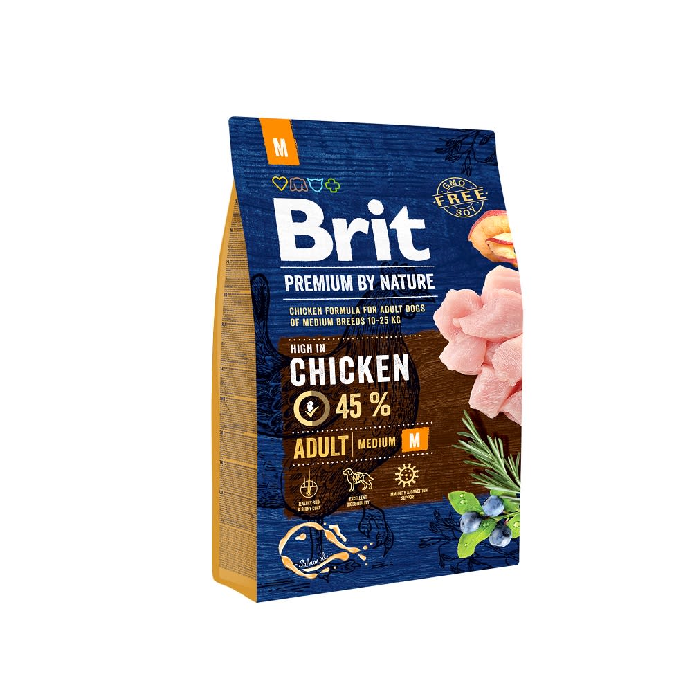 BRIT PREMIUM BY NATURE ADULT MEDIUM 3 KG