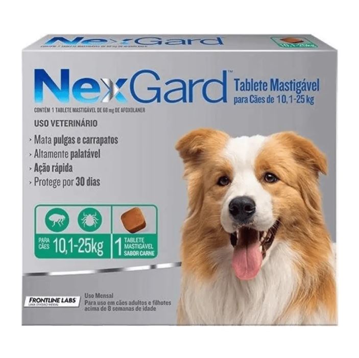 [PH-FAR0005] NEXGARD CLASICO DE 10.1 A 25 KG PASTILLA X UND