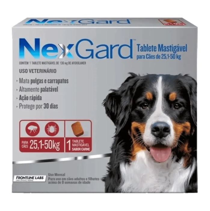 NEXGARD CLASICO DE 25.1 A 50 KG PASTILLA X UND