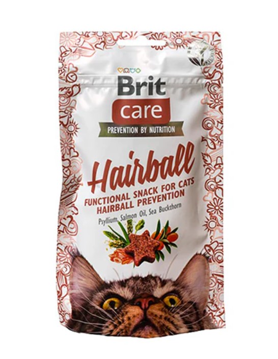 [PH-COM0106] BRIT CARE CAT SNACK HAIRBALL 50 GR 