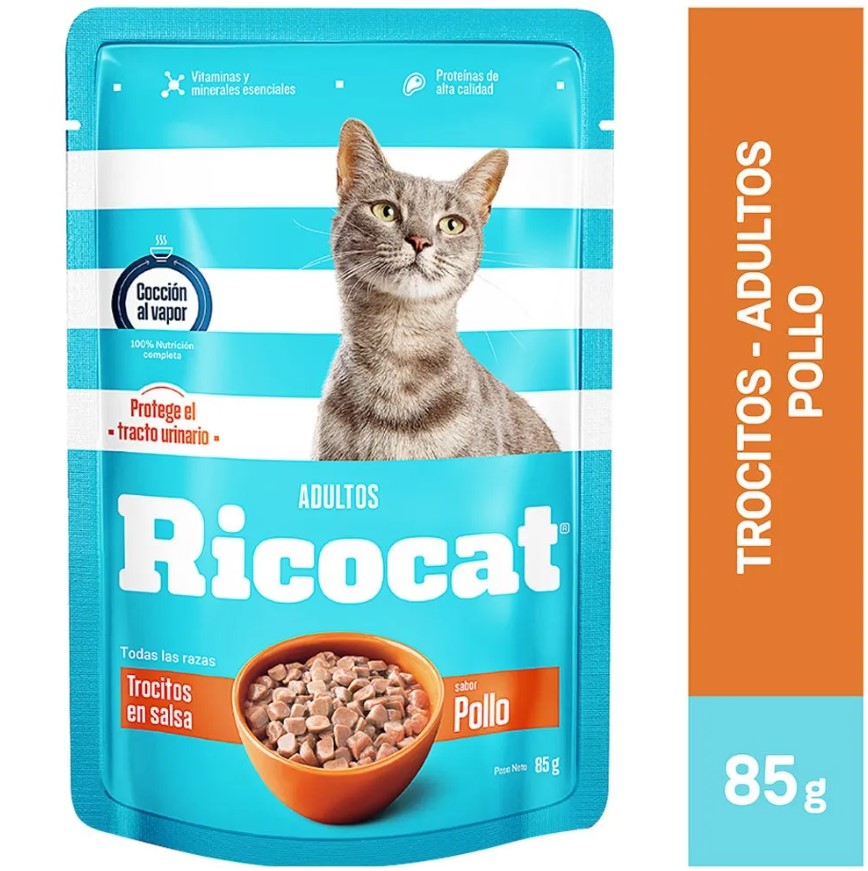 RICOCAT TROC SB POLLO AD POUCH 85GR