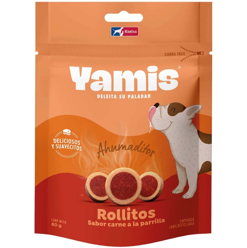 [PH-COM0145] YAMIS ROLLITOS SB CARNE A LA PARRILLA TRZ AD 80GR