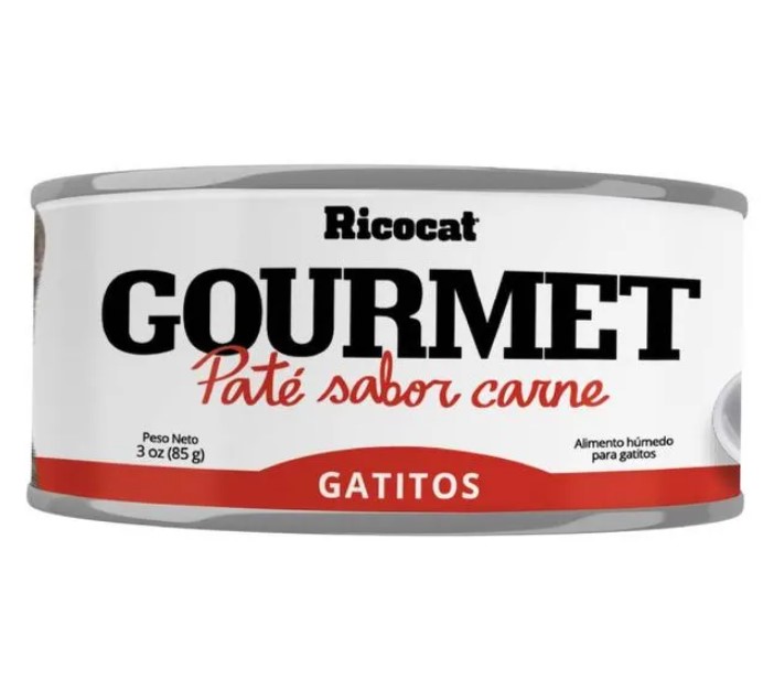 GOURMET PATE CON CARNE CACH LATA 85GR