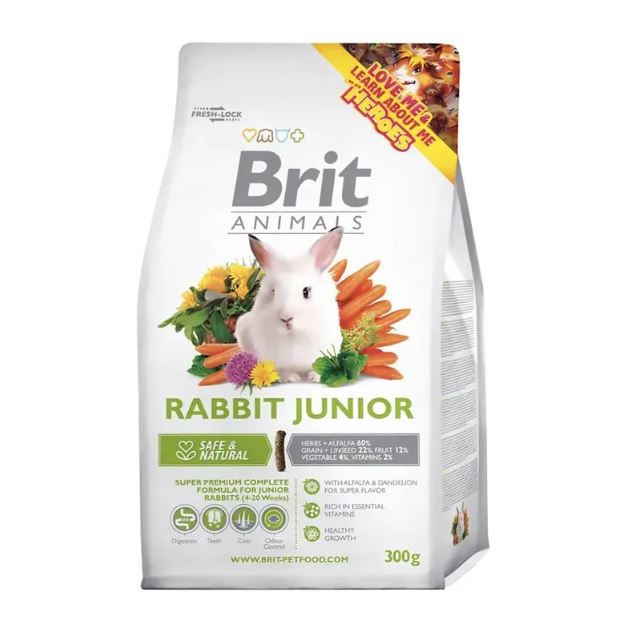 BRIT ANIMALS RABBIT JUNIOR 300GR