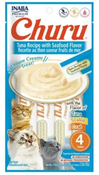 [PH-COM0198] CHURU CAT SALMON, TUNA AND VIEIRAS 14GR/4 TUBES