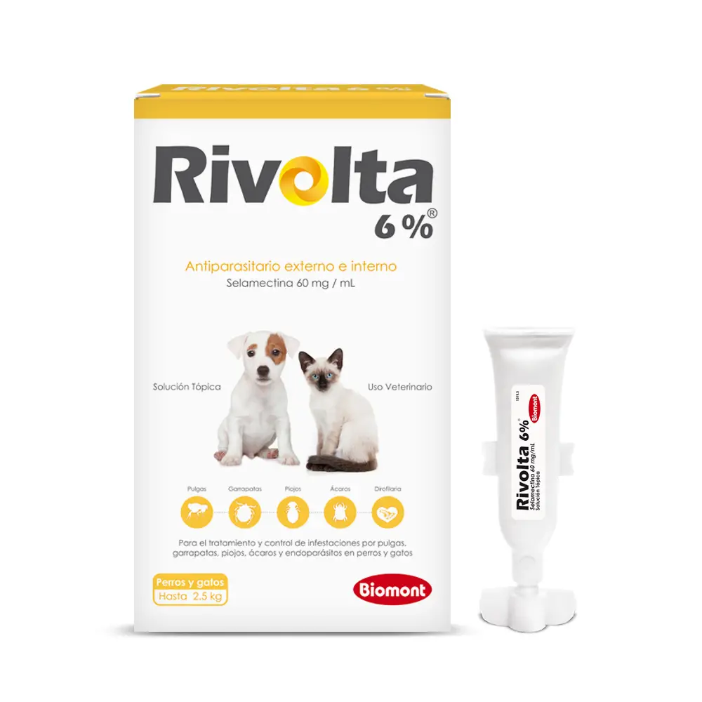 RIVOLTA 6% PERROS Y GATOS HASTA 2.5KG