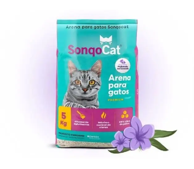 ARENA SONQOCAT GRANULADA CON AROMA LAVANDA X 5KG  