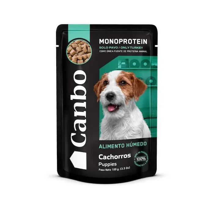 CANBO POUCH CACHORRO MONOPROTEINA SABOR PAVO 100gr 