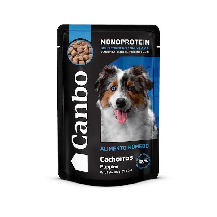 CANBO POUCH CACHORRO MONOPROTEINA SABOR CORDERO 100gr 