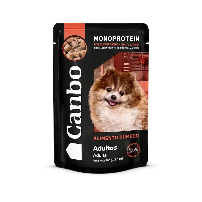 CANBO POUCH ADULTO MONOPROTEINA SABOR CORDERO 100gr 