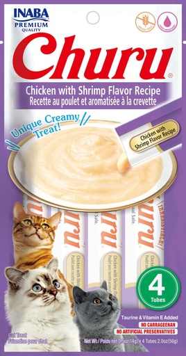 [PH-COM0014] CHURU CAT CHICKEN/SHRIMP 14GR/4
TUBES