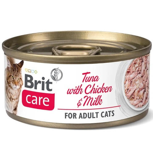 [PH-COM0077] BRIT CARE CAT TUNA WITH CHICKEN AND MILK 70 GR