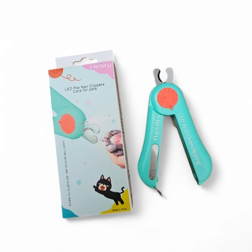 [PH-ACC0065] CORTAUÑAS CON LINTERNA GATO YB0005