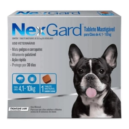 [PH-FAR0004] NEXGARD CLASICO DE 4.1 A 10 KG PASTILLA X UND
