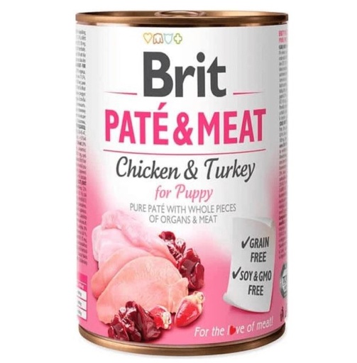 [PH-COM0092] BRIT PATE & MEAT PUPPY 400G