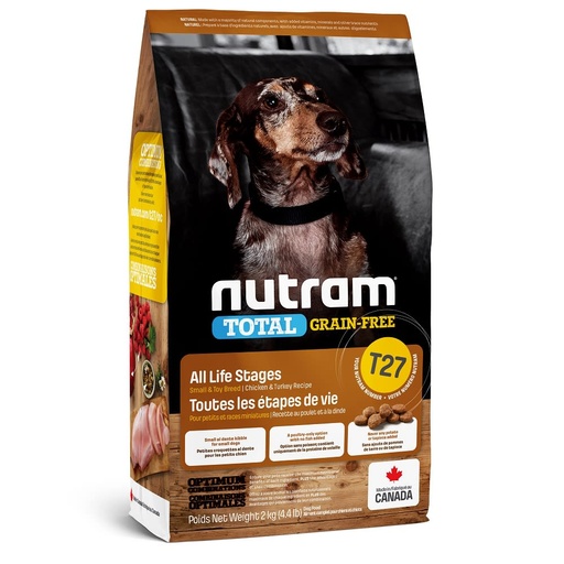 [PH-COM0098] NUTRAM T27 TOTAL GRAIN-FREE TURKEY CHICKEN & DUCK SMALL DOG 2KG