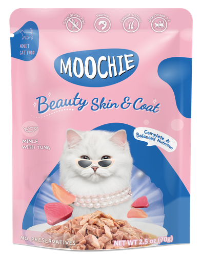 [PH-COM0102] MOOCHIE CAT BEAUTY SKIN & COAT WITH TUNA 70 GR