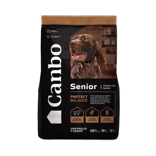 [PH-COM0118] CANBO DOG CON POLLO ARROZ TRZ SENIOR 3KG