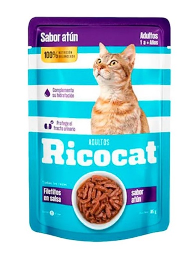 [PH-COM0136] RICOCAT FILETITOS SD ATUN AD POUCH 85GR