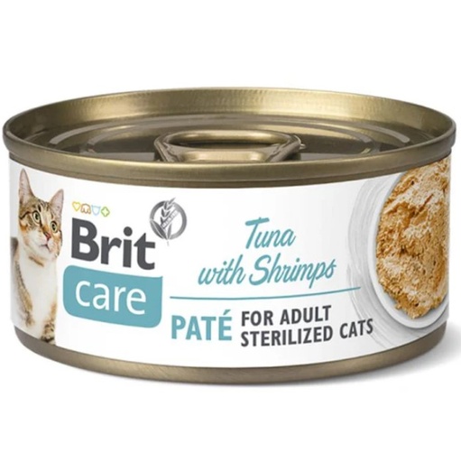 [PH-COM0161] BRIT CARE CAT STERILIZED TUNA PATE WITH SHRIMPS CAN
