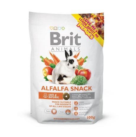 [PH-COM0167] BRIT ANIMALS ALFALFA SNACK 100GR