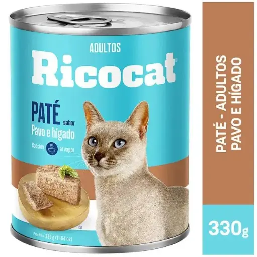 [PH-COM0171] RICOCAT PATE SB PAVO HIGADO AD LTA 330GR