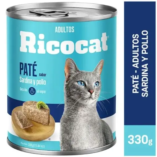 [PH-COM0172] RICOCAT PATE SB SARDINA POLLO AD LTA 330GR