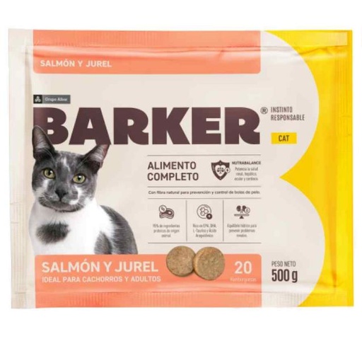 [PH-COM0176] HAMBURGUESA BARKER CAT SALMON Y JUREL