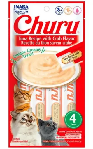 [PH-COM0196] CHURU CAT TUNA AND CRAB 14GR/4 TUBES
