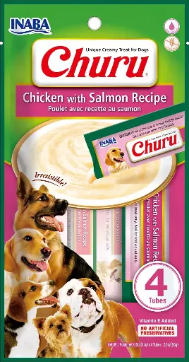 [PH-COM0202] CHURU DOG CHICKEN/SALMON 14GR/4 TUBES