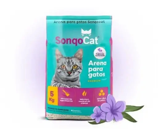 [PH-LIM0022] ARENA SONQOCAT GRANULADA CON AROMA LAVANDA X 5KG  